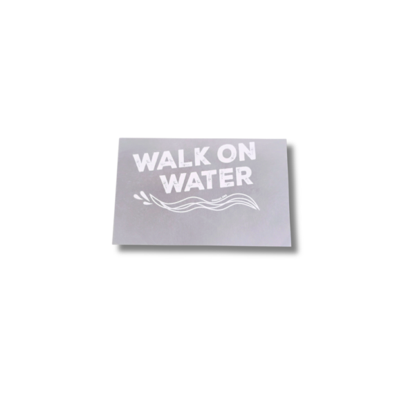Walk on Water Logo Iron-On Transfer