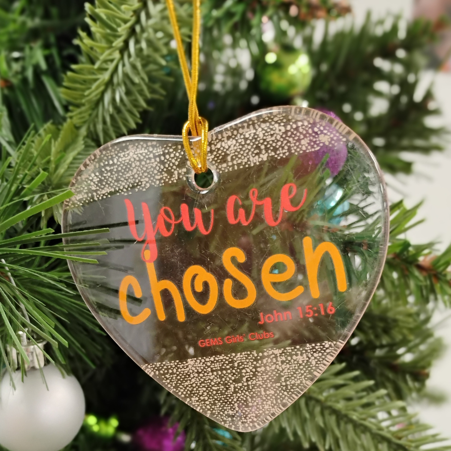 Loved, Accepted & Chosen Trio Sun Catcher Ornaments - Image 4